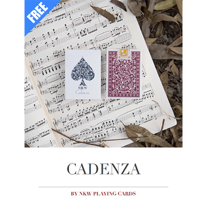 Download a free sample of the e-book by NKW Playing Cards, explaining all features of Cadenza and routines you can perform with the special gaff cards.